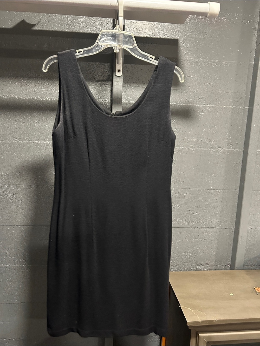 Metro Collection Black Sleeveless Scoop Neck Mini Dress